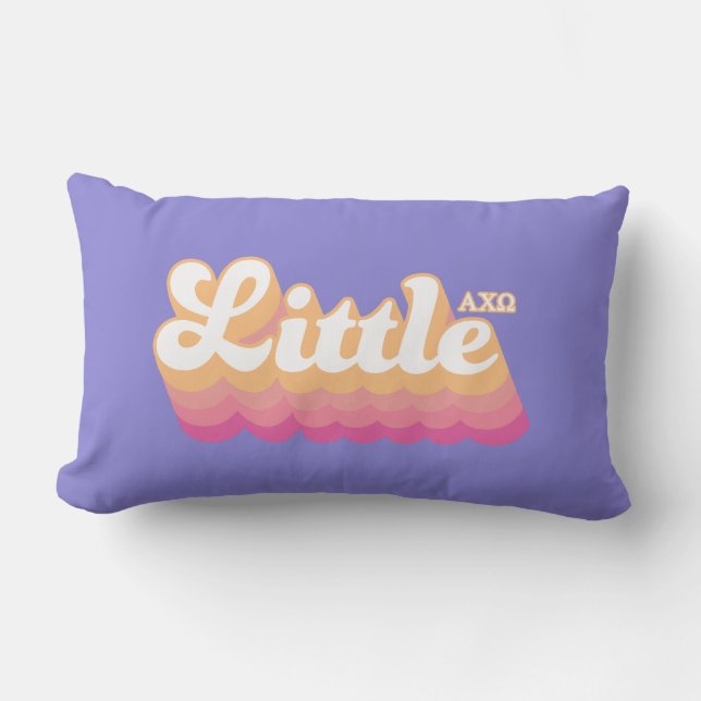 Alpha Chi Omega | Little Lumbar Pillow (Front)