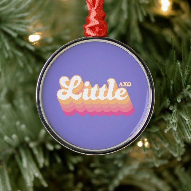 Alpha Chi Omega | Little Metal Ornament (Tree)
