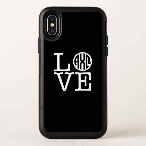 Alpha Chi Omega  Love OtterBox Symmetry iPhone X Case