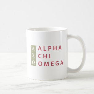 Alpha Chi Omega   Stacked Logo Coffee Mug