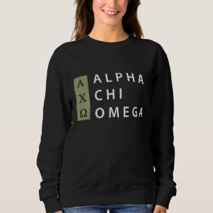 Alpha Chi Omega Stacked Logo Sweatshirt