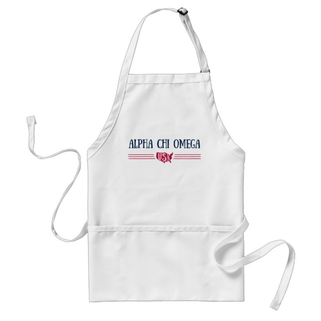 Alpha Chi Omega - USA Adult Apron (Front)