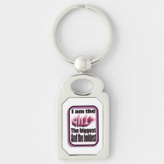Alpha confident and funny coder's quote key chain. keychain