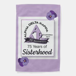 Alpha Delta Kappa 75th Anniv Garden Flag Violets