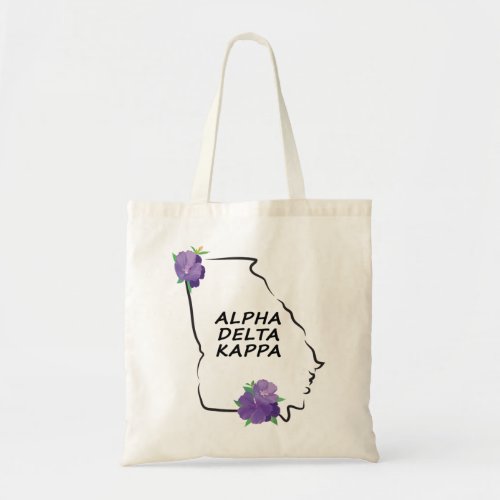 Alpha delta kappa tote bag