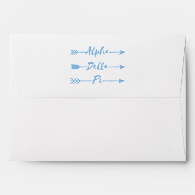Alpha Delta Pi | Arrows Envelope (Back (Top Flap))