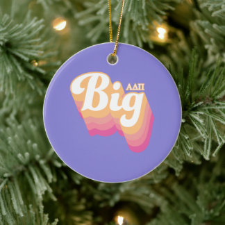 Alpha Delta Pi | Big Ceramic Ornament