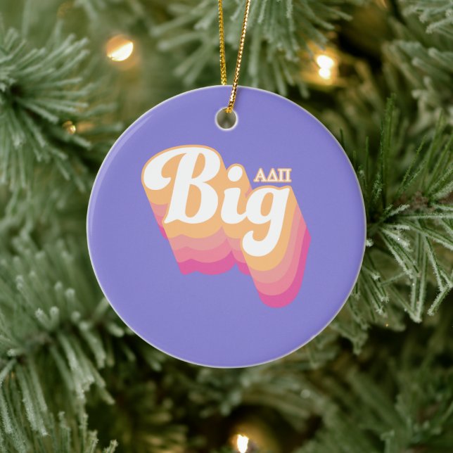 Alpha Delta Pi | Big Ceramic Ornament (Tree)