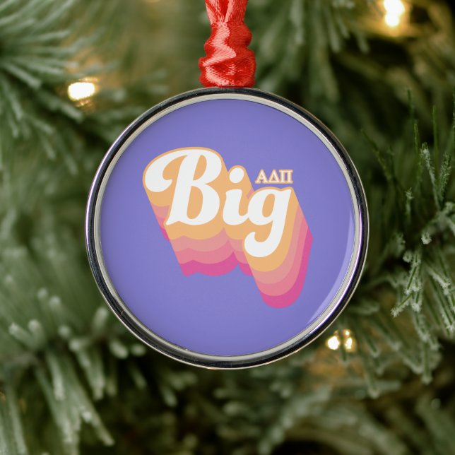 Alpha Delta Pi | Big Metal Ornament (Tree)