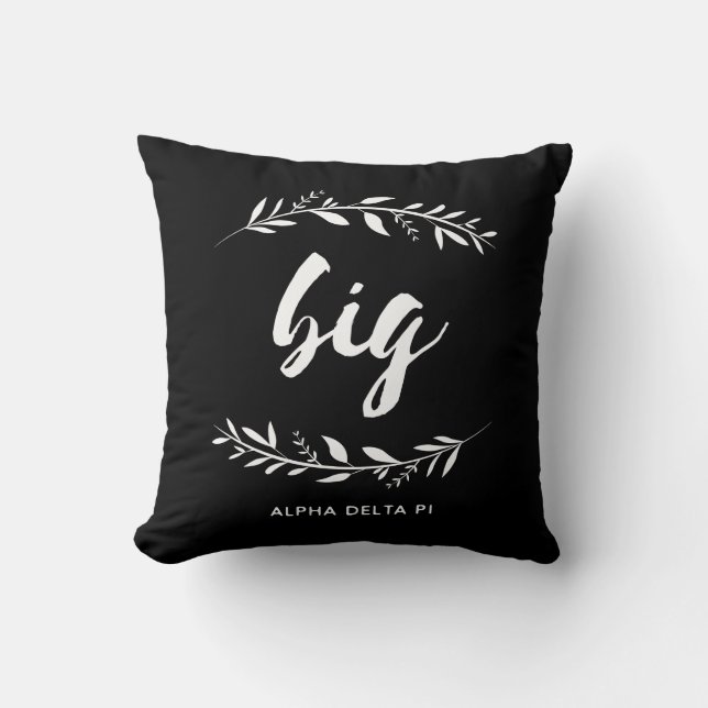 Alpha Delta Pi | Big Wreath Throw Pillow (Front)