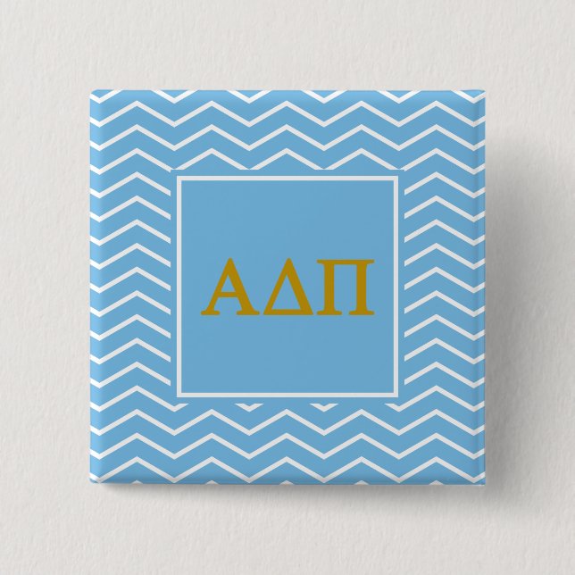 Alpha Delta Pi | Chevron Pattern Button (Front)