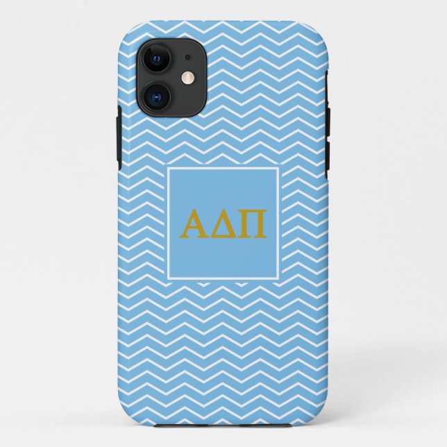 Alpha Delta Pi | Chevron Pattern Case-Mate iPhone Case (Back)