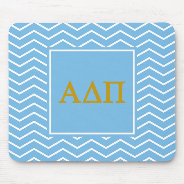 Alpha Delta Pi | Chevron Pattern Mouse Pad (Front)