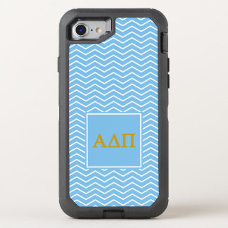 Alpha Delta Pi | Chevron Pattern OtterBox Defender iPhone SE/8/7 Case