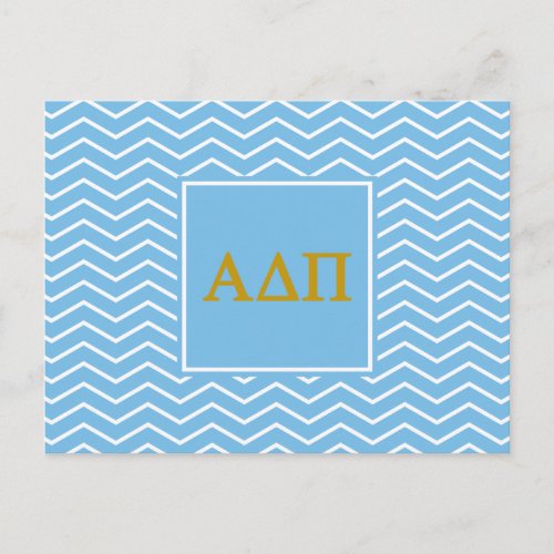 Alpha Delta Pi  Chevron Pattern Postcard