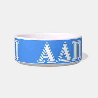Alpha Delta Pi Dark Blue and White Letters Bowl