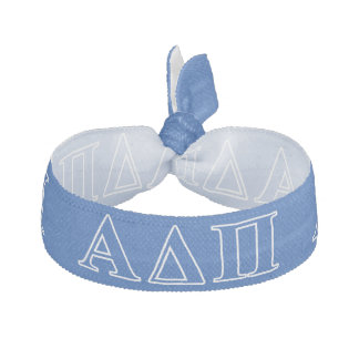 Alpha Delta Pi Dark Blue Letters Hair Tie