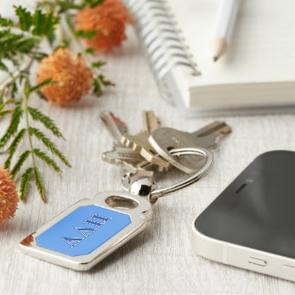 Alpha Delta Pi Dark Blue Letters Keychain