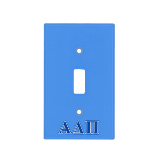 Alpha Delta Pi Dark Blue Letters Light Switch Cover