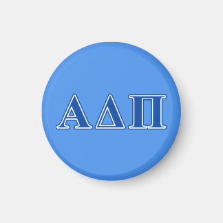 Alpha Delta Pi Dark Blue Letters Magnet
