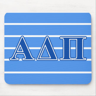 Alpha Delta Pi Dark Blue Letters Mouse Pad