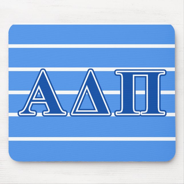 Alpha Delta Pi Dark Blue Letters Mouse Pad (Front)
