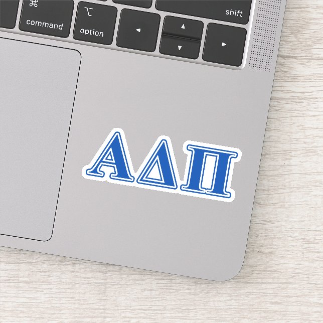 Alpha Delta Pi Dark Blue Letters Sticker (Detail)