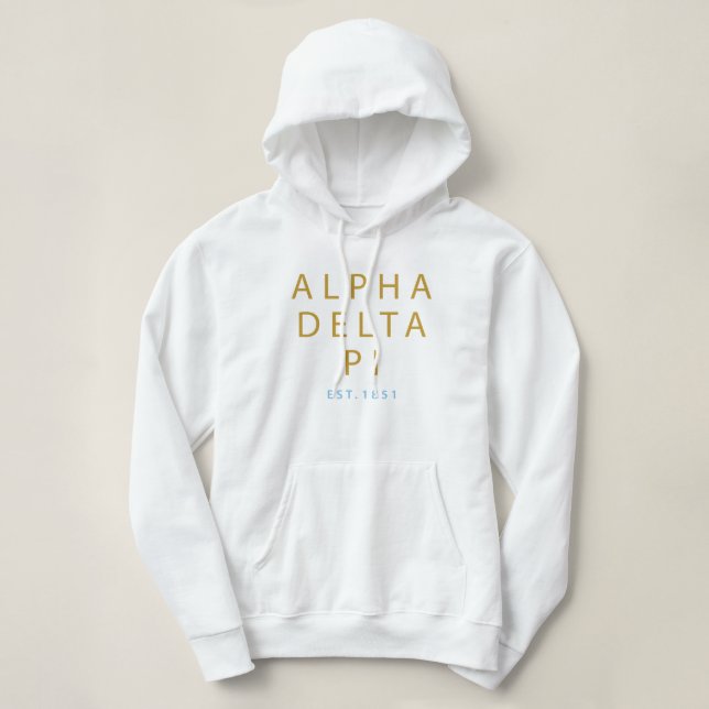 Alpha Delta Pi | Est. 1851 Hoodie (Design Front)