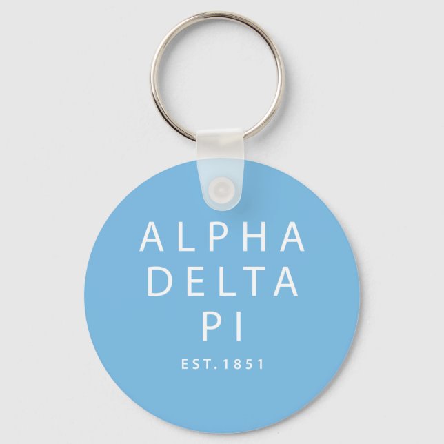 Alpha Delta Pi | Est. 1851 Keychain (Front)