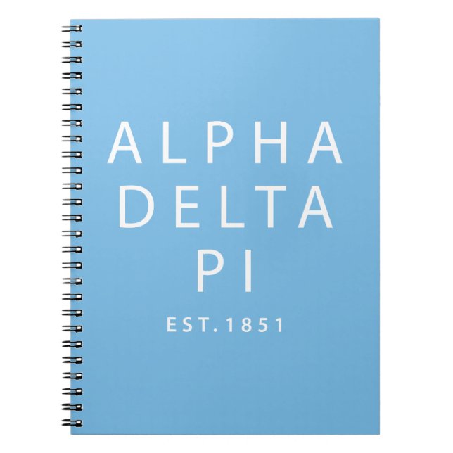 Alpha Delta Pi | Est. 1851 Notebook (Front)