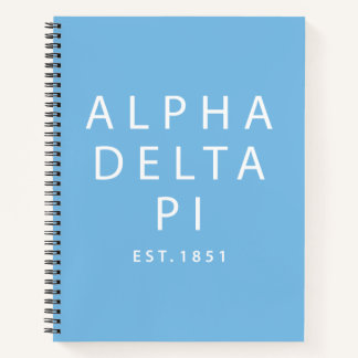 Alpha Delta Pi | Est. 1851 Notebook
