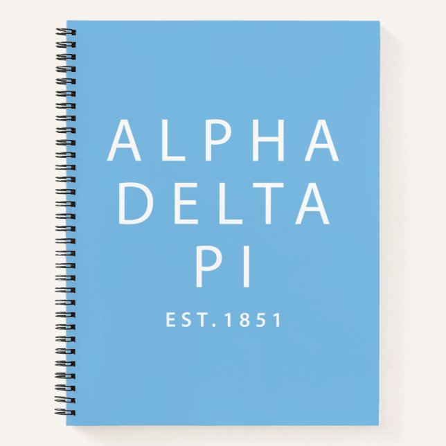 Alpha Delta Pi | Est. 1851 Notebook (Front)