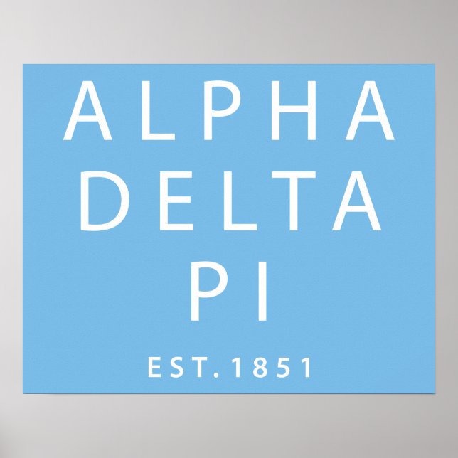 Alpha Delta Pi | Est. 1851 Poster (Front)