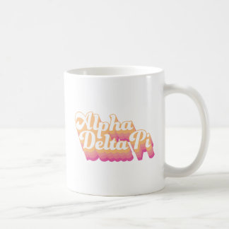 Alpha Delta Pi | Groovy Script Coffee Mug