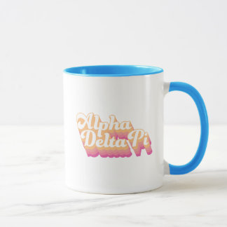 Alpha Delta Pi | Groovy Script Mug