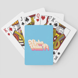 Alpha Delta Pi | Groovy Script Poker Cards