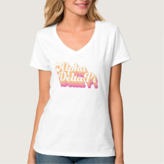 Alpha Delta Pi | Groovy Script T-Shirt