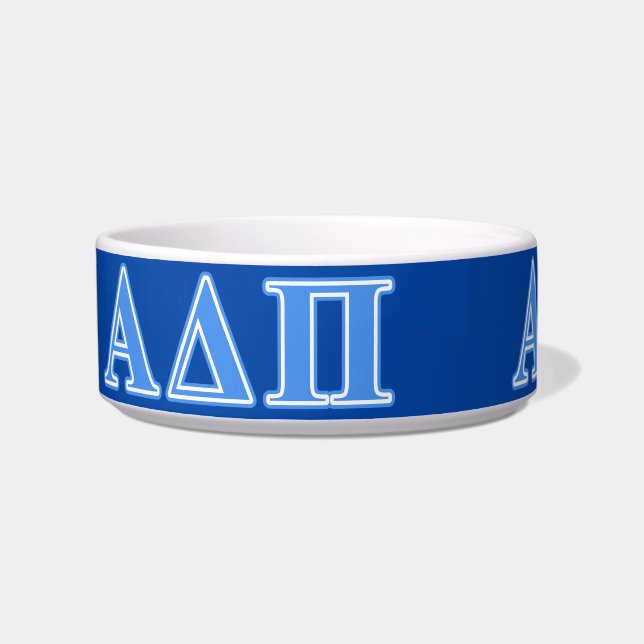 Alpha Delta Pi Light Blue Letters Bowl (Left)