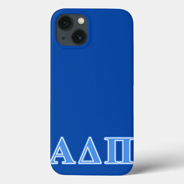 Alpha Delta Pi Light Blue Letters Case-Mate iPhone Case (Back)