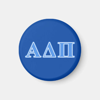Alpha Delta Pi Light Blue Letters Magnet