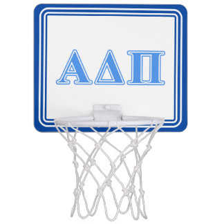 Alpha Delta Pi Light Blue Letters Mini Basketball Hoop