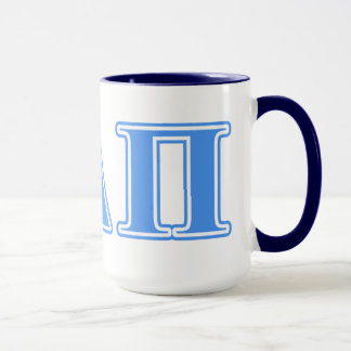 Alpha Delta Pi Light Blue Letters Mug