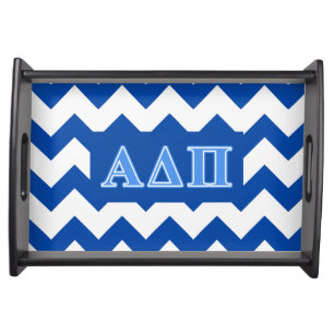 Alpha Delta Pi Light Blue Letters Serving Tray