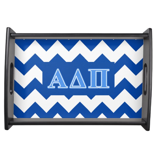 Alpha Delta Pi Light Blue Letters Serving Tray (Front)