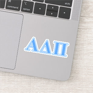 Alpha Delta Pi Light Blue Letters Sticker