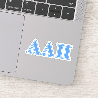 Alpha Delta Pi Light Blue Letters Sticker