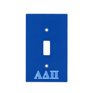 Alpha Delta Pi Light Blue Letters Switch Cover