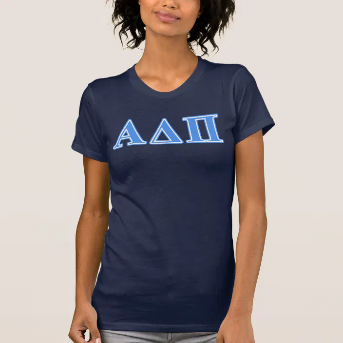 Alpha Delta Pi Light Blue Letters T 