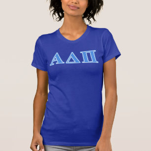 Alpha Delta Pi Light Blue Letters T-Shirt