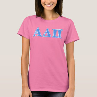 Alpha Delta Pi Light Blue Letters T-Shirt